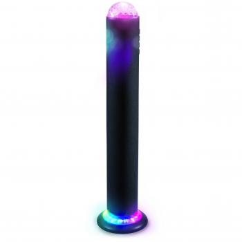 Bigben Audio Soundtower TW11K, Multimedia Turm- Lautsprechersystem, incl. 2 Mikrofone, LED-Lichteffekte, max