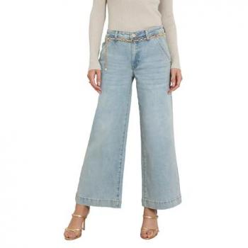 Jeans cropped a vita media donna Guess Zoya