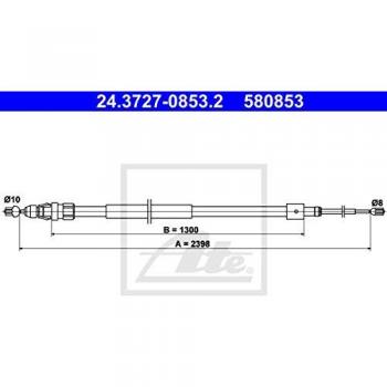 Cable de freno de mano ATE 24.3727-0853.2