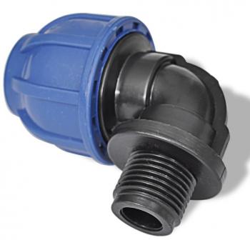 Raccordo a Gomito Maschio 20 mm Flessibile vitaXL