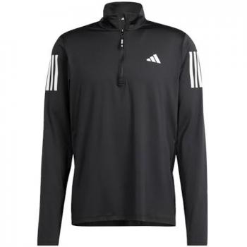 Adidas Own The Run Haut Manches Longues 1/2 Zip Noir