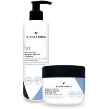 Champô Vidalforce V1 com Máscara, Pacote de Proteção Capilar