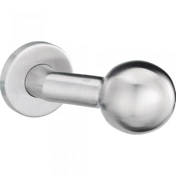Pomolo per porta in acciaio inox angolato K4/052/02 con testa sferica 8 mm
