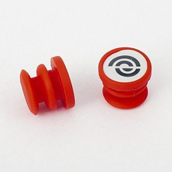 Bike Ribbon Bikeribbon-Tapones de Silicona (2 Unidades), Color Rojo