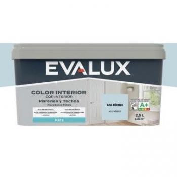Tinta para Interiores Azul Nórdico 2,5L Evalux