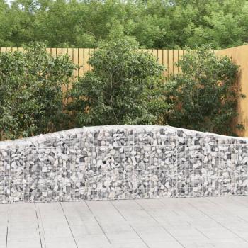 VidaXL Arched Gabion Baskets, set of 10, size 400x50x60/8