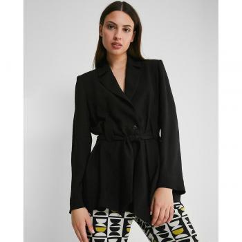Blazer Trucco Elegante con Lazo y Botones