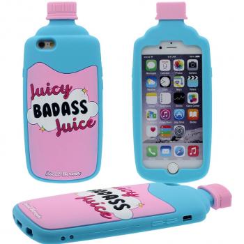 Stilvolle Gel‑Hülle „Juicy Bottle“ – iPhone 6S 4.7, Stoßfest – Blau