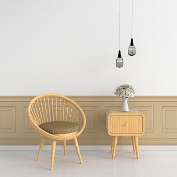Effet Trompe L'Oeil Plage Beige 70 cm x 195 cm