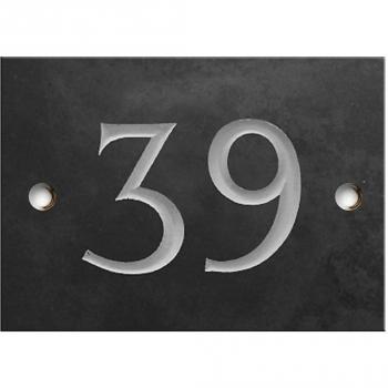 Slate Number 39 Engraved House Sign – Ready for Shipping