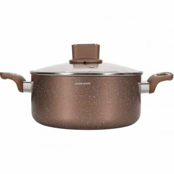 Topf Arthur Martin 28 cm con Coperchio in Vetro – Induzione e Tutte le Fonti di Calore