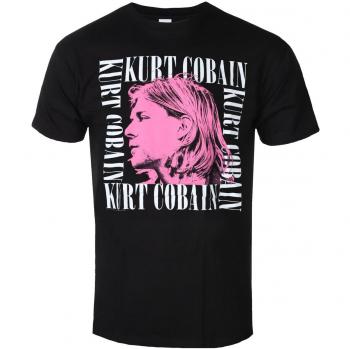 Homme noir : T‑shirt Kurt Cobain Headshot – XL