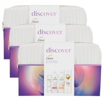 Dove Women's Deodorant, Lotion & Body Wash with Beauty Bag - 3 Pack