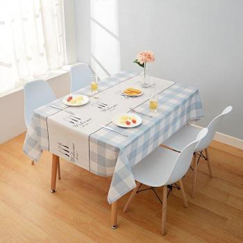 Mantel de PVC Rectangular Impermeable Estilo Nórdico Multiusos Pescado/Frutas/Hojas/Rejilla 137*180cm/90cm