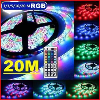 Bande LED 3528 SMD avec télécommande IR à 44 clés, décor intérieur festif