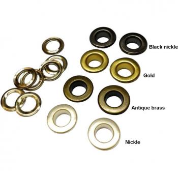 8mm round metal grommets with washers