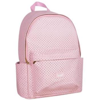 Mochila PU Rosa com Bolsos - 2 Compartimentos BRW