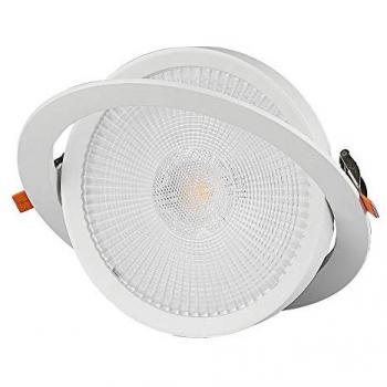 Faretto Led Da Incasso Orientabile 30W Cob Neutro 4000K Diametro 225mm Foro 195mm Chip Samsung SKU-21846
