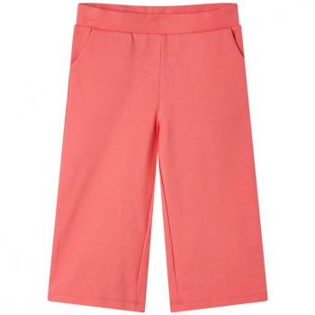 Pantalon à jambes larges corail pour enfants taille 104