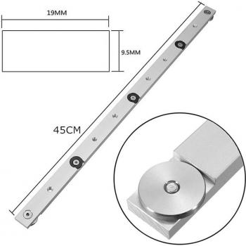 Table Saw Gauge Rod 450mm Aluminum Alloy