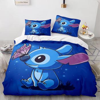 Couette et Housse d'Oreiller Blue Stitch 135x200cm