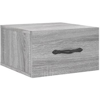VidaXL Wall-mounted Bedside Cabinet Grey Sonoma 35x35x20 cm