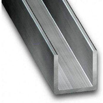 PERFIL U ALUMINIO BRUTO 15X15X1.5MM LONGITUD 1M