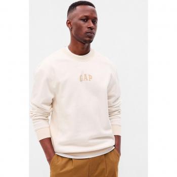 Sudadera blanca hombre GAP cuello redondo