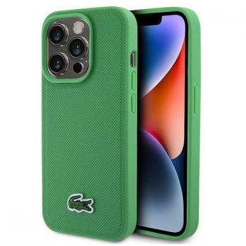 Cover rigida Lacoste verde MagSafe compatibile per iPhone 15 Pro