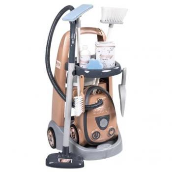 Chariot de Nettoyage SMOBY - Aspirateur Électronique - 9 Accessoires