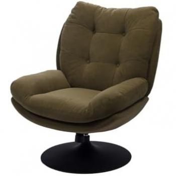 Fauteuil Design Pivotant Amadeus Kaki Confortable