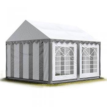 TOOLPORT Barnum 4x4 m Gris-Blanc H. 2 m PVC 700