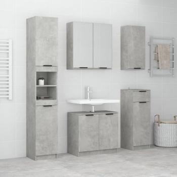 Conjunto de Muebles de Baño 2 Piezas Madera Contrachapada