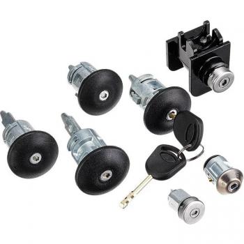 7Pcs Door Lock Cylinder and Key Set for Ford Transit Mk6 2000-2006