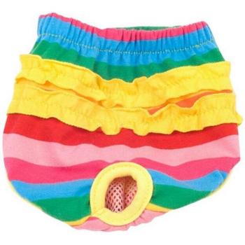 Culotte sanitaire rayée pour chienne