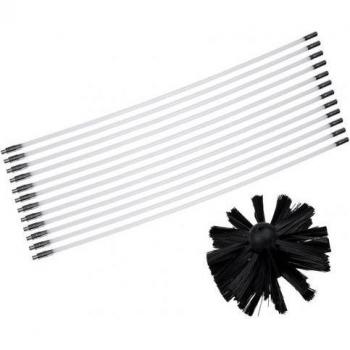 Dryer Duct Cleaning Tool with Flexible Rod (6/8/12 Pcs)