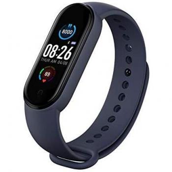 Akin Smartwatch per Donna M5 Orologio Intelligente con Cardiofrequenzimetro IP67 impermeabile Pedometro Sport Braccialetto Salute Fitness Bluetooth (Blu)
