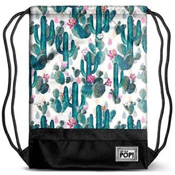 Sac à cordon Oh My Pop! Cactus, 47 cm, Vert