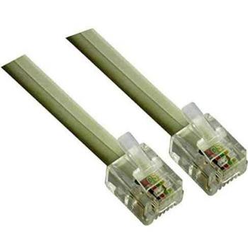 Cable Plano RJ11 M/M 50 Metros