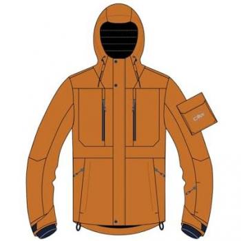 Cmp man jacket fix hood chaqueta esquí hombre Naranja (46)