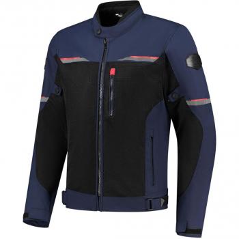 Giacca Tessile Moto Rubino Nero Blu S
