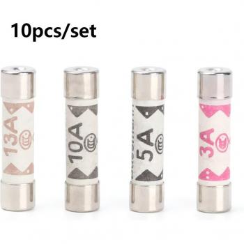 10Pcs British Plug Fuse BS1362 3A 5A 10A 13A Cartridge Fuses