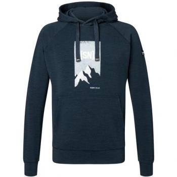 Felpa Con Cappuccio Super.natural Merino Favourite 2 Pitch Uomo - Blu/Rosa