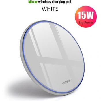 15W Super Fast Wireless Charger - Mirror Metal Pad
