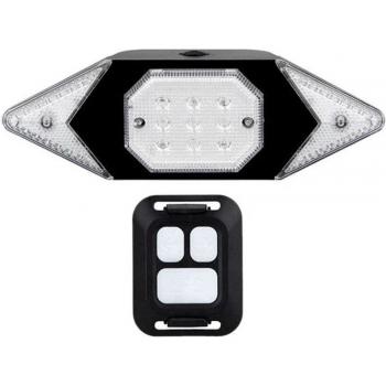 Bicycle LED Taillight with Wireless Remote Turn Signal