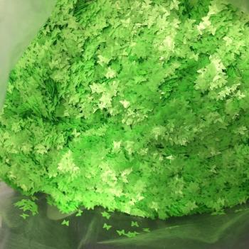Matte Fluorescent Butterfly Shaped Sequins 50g 3mm