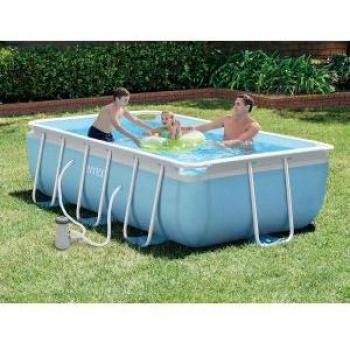 Intex PISCINA RETTANGOLARE FRAME PRISMA cm. 300x175x80 h