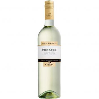 Pinot Grigio Trentino DOC Trocken Weißwein von Mastri Vernacoli Cavit aus dem Trentino (1x0,75L)