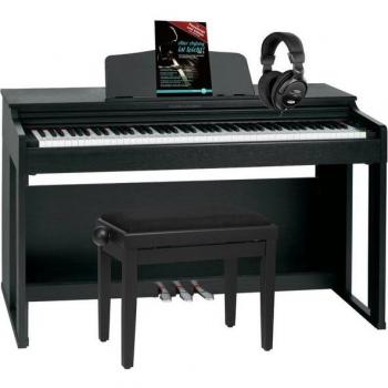 Classic Cantabile DP‑230 88‑Tasten E‑Piano – Hammermechanik mit Kopfhörer, Bank und Schulmaterial