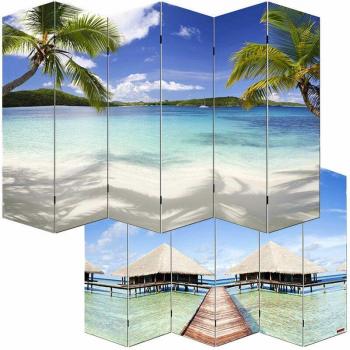 Divisore Paravento Spiaggia M68 6 Pannelli 180x240 cm